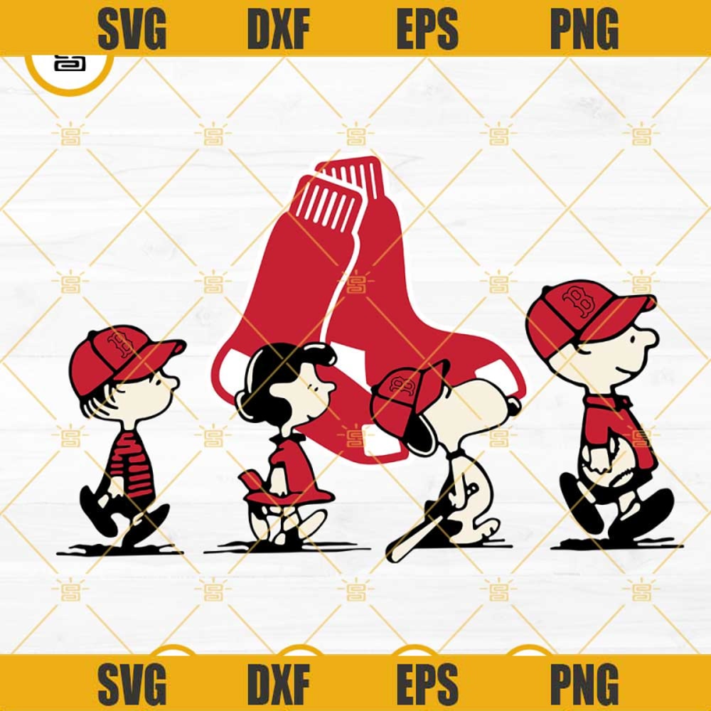 Snoopy Charlie Brown Boston Red Sox SVG PNG DXF EPS Cricut Files.jpg