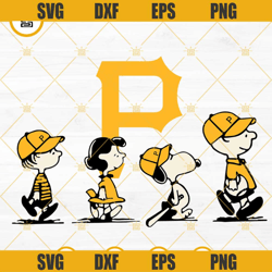 snoopy charlie brown pittsburgh pirates svg png dxf eps cricut files
