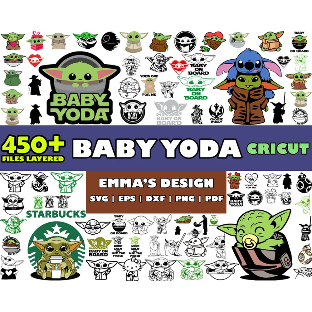 Baby Yoda Bundle Svg, Yoda Svg, Star Wars Svg, Png Dxf Eps Digital File.jpg