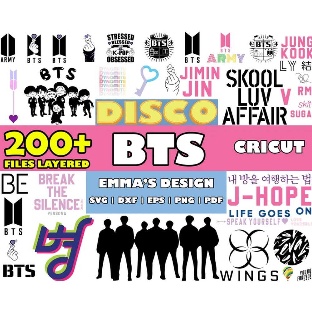 BTS Bundle Svg, BTS Svg, Kpop Star Svg, Army Svg, Png Pdf Dxf Eps Digital File.jpg