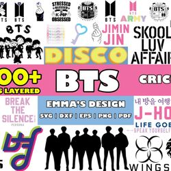 bts bundle svg, bts svg, kpop star svg, army svg, png pdf dxf eps digital file