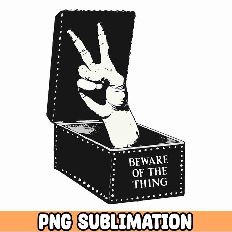 Beware of the Thing! (Peace Sign Edition) Wednesday Png, Wednesday addams, The addams family.jpg
