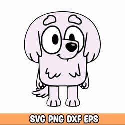 bluey lila svg, bluey mega bundle, bluey cut files for cricut, bluey layered svg, bluey birthday svg