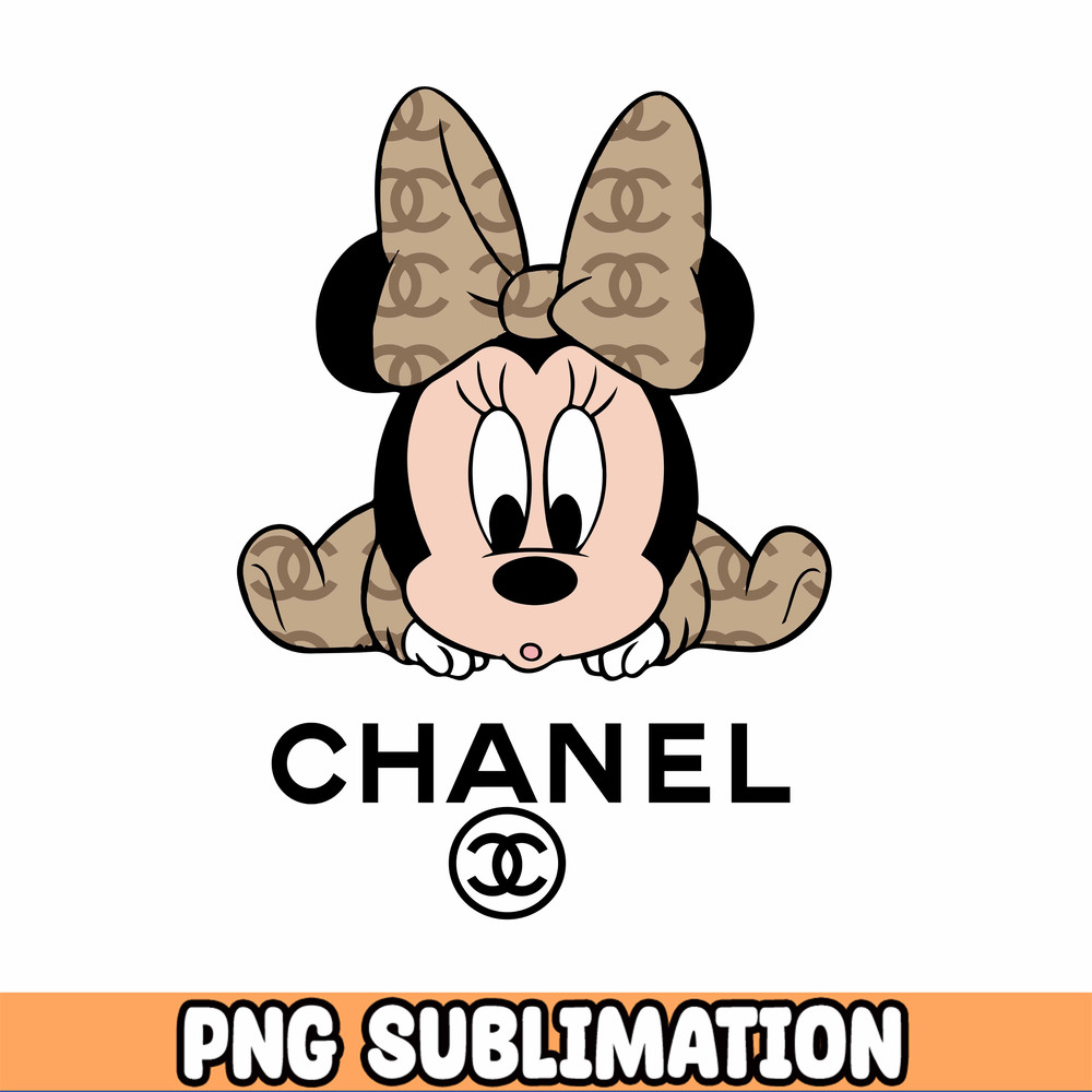 Chanel Leopard Minnie Mouse PNG file, Minnie Gold Glitter.jpg