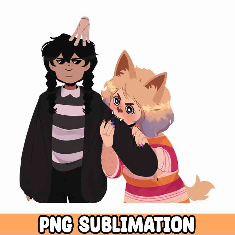 enid bites png Wednesday black dress png, Wednesday sublimation design.jpg