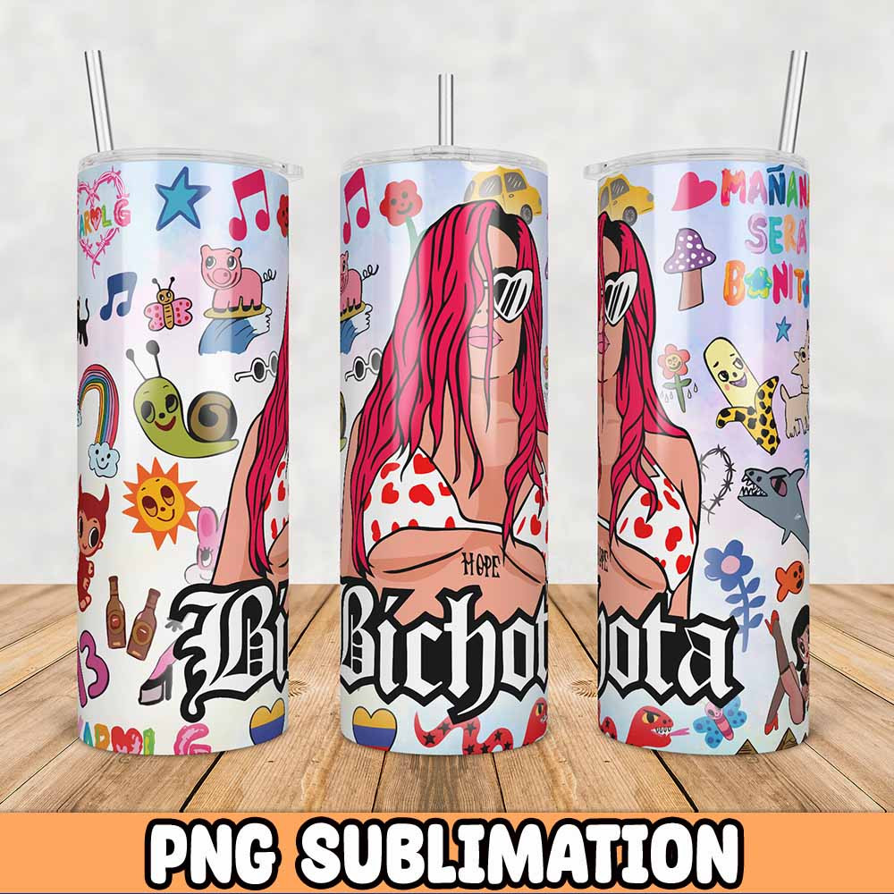 Karol New Album 20oz Tumbler Wrap PNG Bundle, Karol G Png, Digital Download 1.jpg