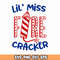 Little Miss Firecracker Png, Sublimation Design, 4th Of July Png, American Flag Little Miss America Png.jpg