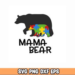 Mama Bear SVG, Mother svg, mommy split name frame svg, mommy cut file, mom outline, mommy png, cricut silh