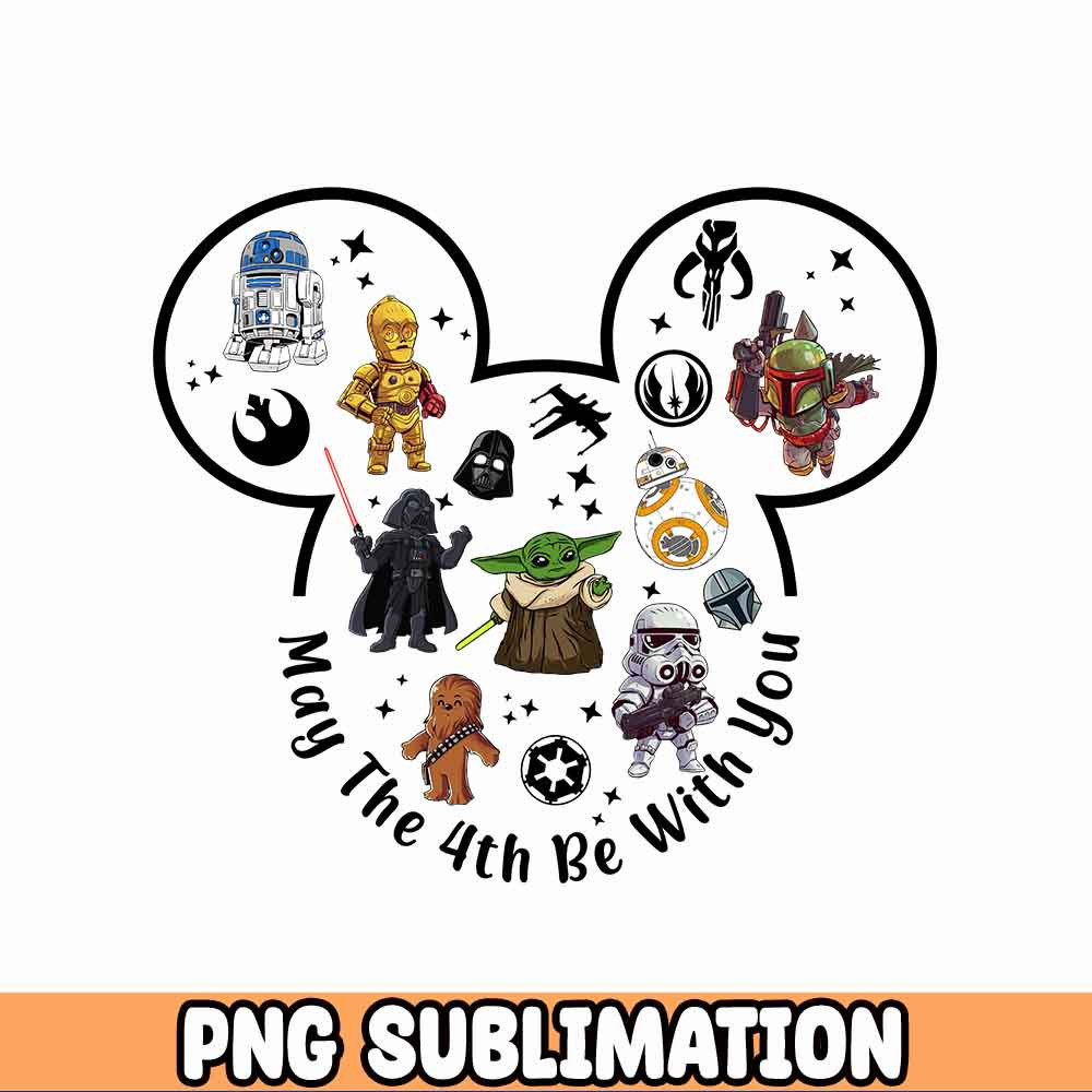 May the 4th be with you svg, Star Wars svg, Starwars Characters, Mickey Head, SVG, Digital Download.jpg