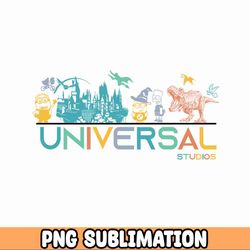 mega bundle universal studios svg, universal studios png, universal trip 2023, family vacation