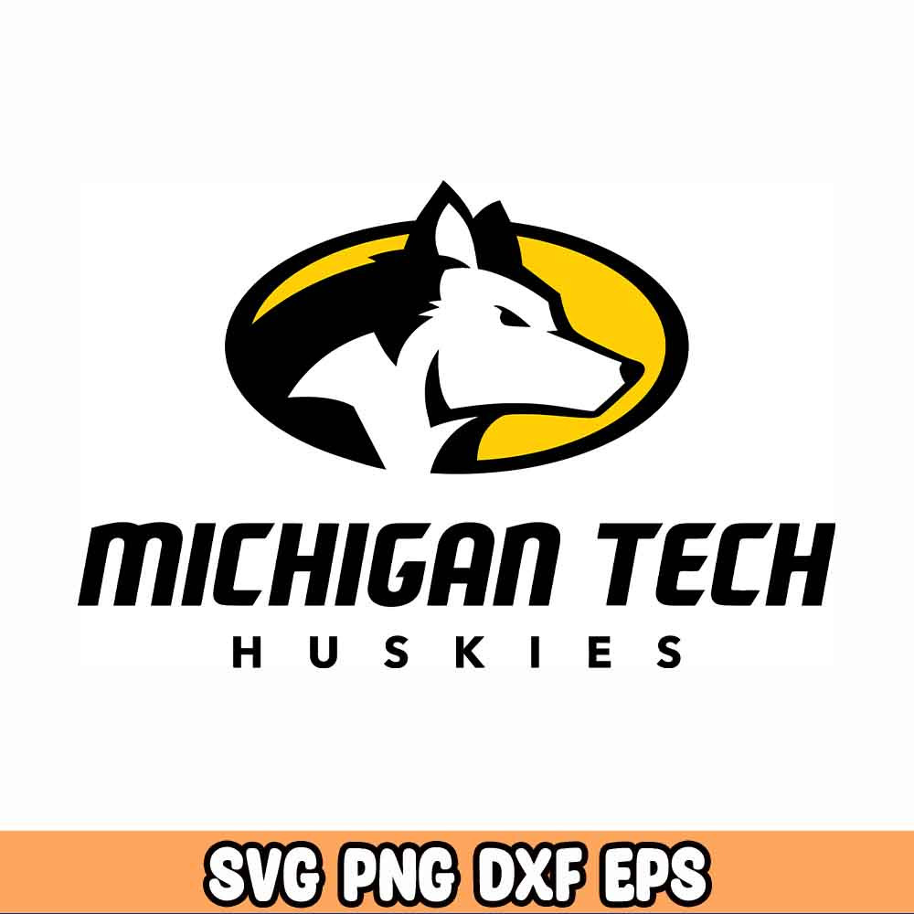 Michigan Tech Huskies SVG, Silhouettes dxf, Siberian Husky SVG for Cricut, dog clipart Cut file.jpg