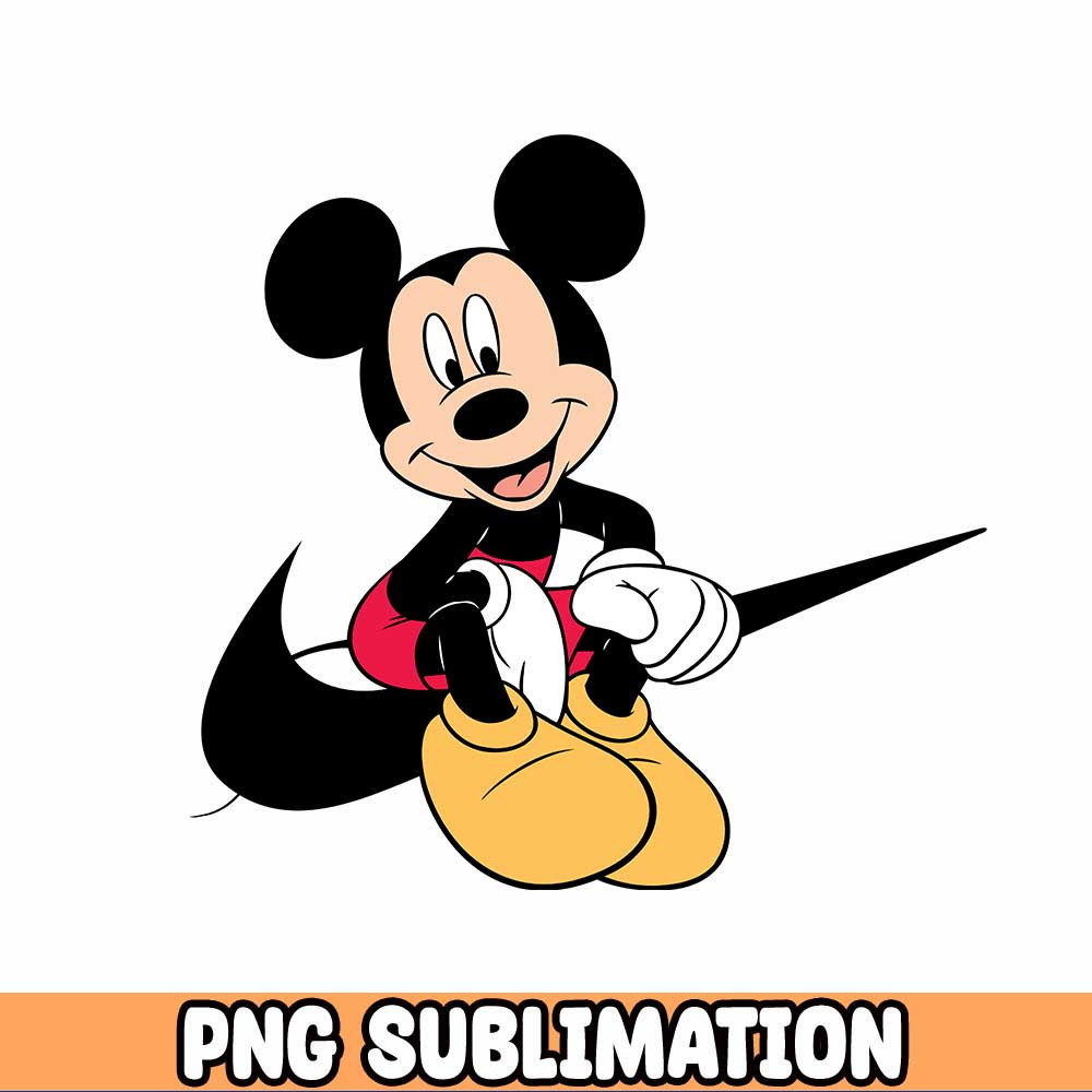 Mickey Mouse Swoosh Png, Retro Mickey Png, Just Do It Swoosh, Retro Digital Png, Swoosh Png, Baseball Design, Just Do It.jpg