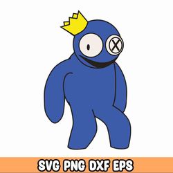 rainbow friends blue svg