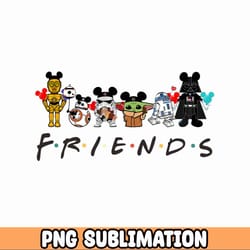 star wars friends svg - png files star wars cricut bundle star wars svg darth vader svg yoda svg instant download