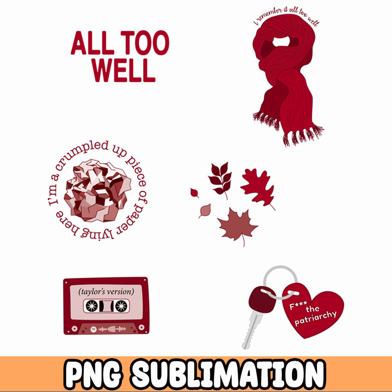 Taylor All Too WELL, Taylor png, Swift png and Lyrics Digital Files, Instant Download.jpg