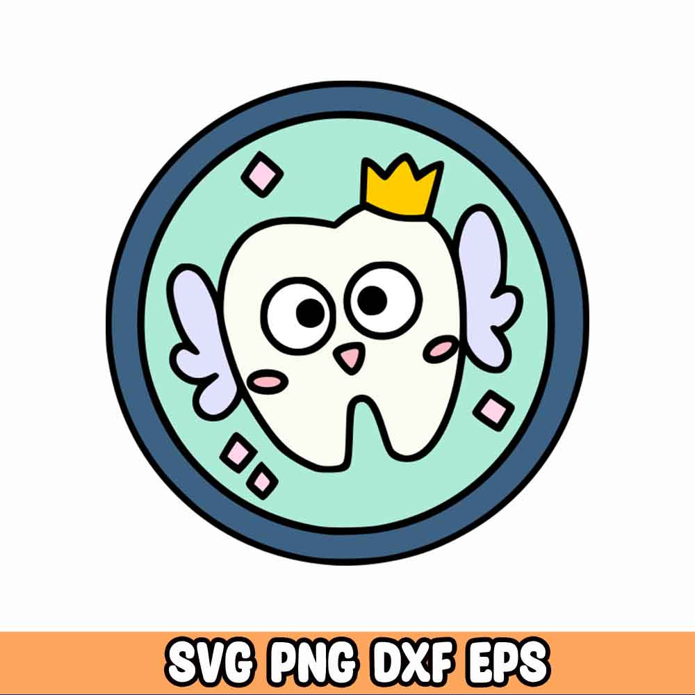Toothfairy Sticker in color svg, Bluey MEGA Bundle, Bluey Cut Files for Cricut, Bluey Layered Svg, Bluey Birthday Svg.jpg