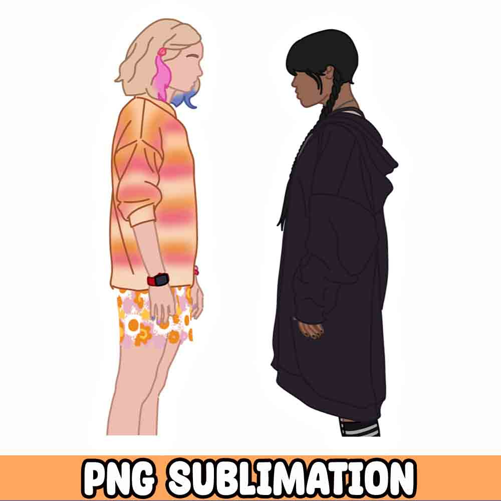 Wednesday and Enid Png, Wednesday Adams Png Digital Download.jpg