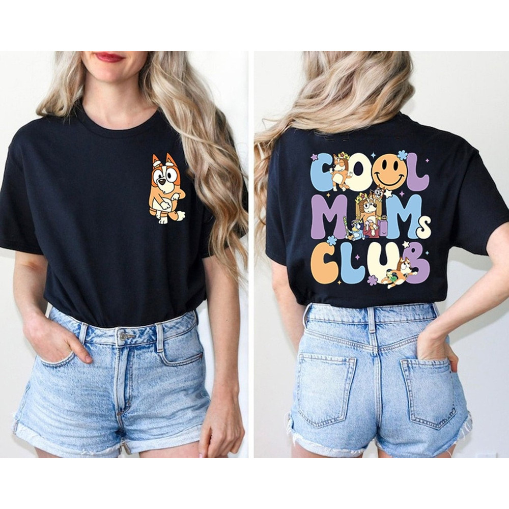 Bluey Cool Mom Club Shirt Bluey Mum Shirts Chilli Heeler Shirts Bluey Chilli Heeler Shirt Bluey