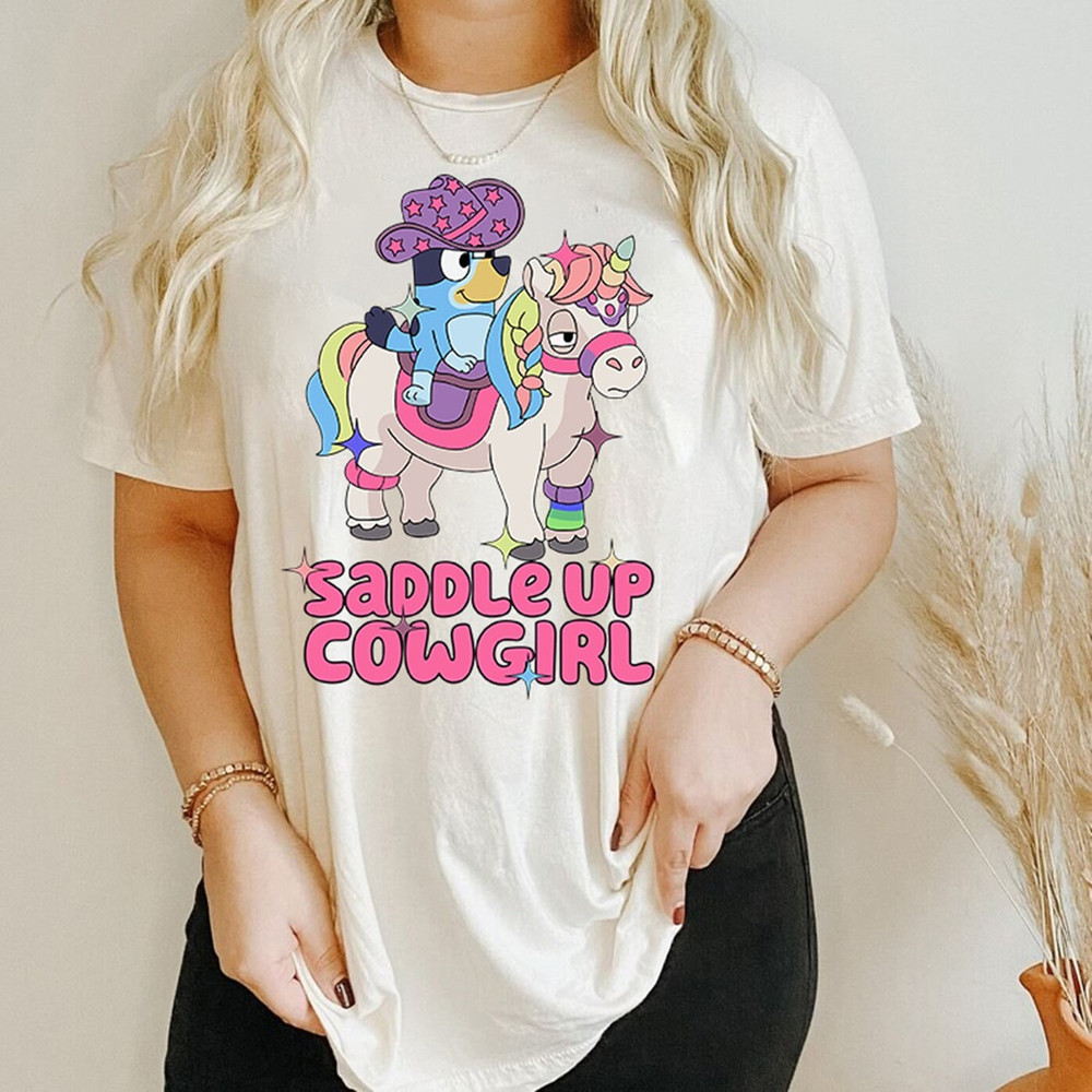 Bluey Cowgirl Shirt Bluey And Bingo Shirt Cute Bluey Shirt 2023 Dance Bluey Shirt Bingo Shirt B