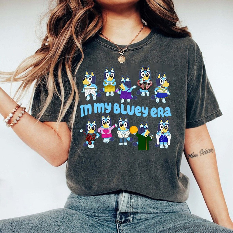 Bluey Eras Tour Shirt Bluey Family Shirts Bluey Birthday Tees Kids Shirt Bluey Bluey Eras Tour C