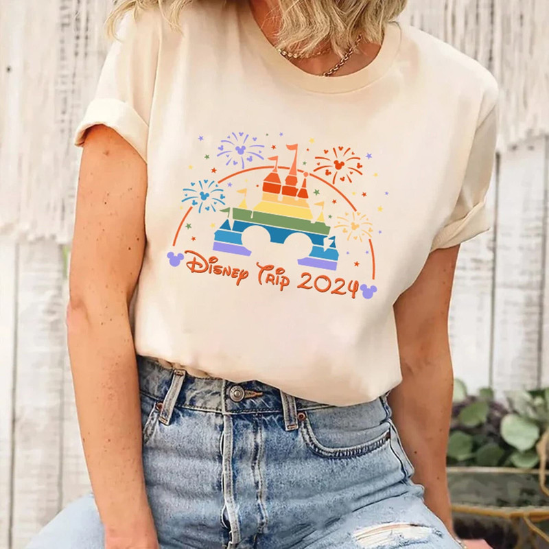 Disneyland 2024 Family Vacation Shirt Disneyworld 2024 Trip Shirt Personalized Family Vacation Out