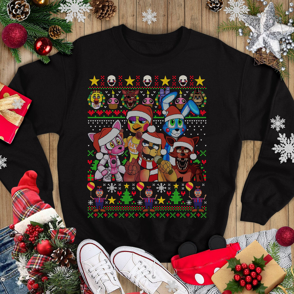 Five Nights at Freddy Christmas Shirt Five Nights At Freddys Vintage Shirt Freddy Fazbear Bonnie