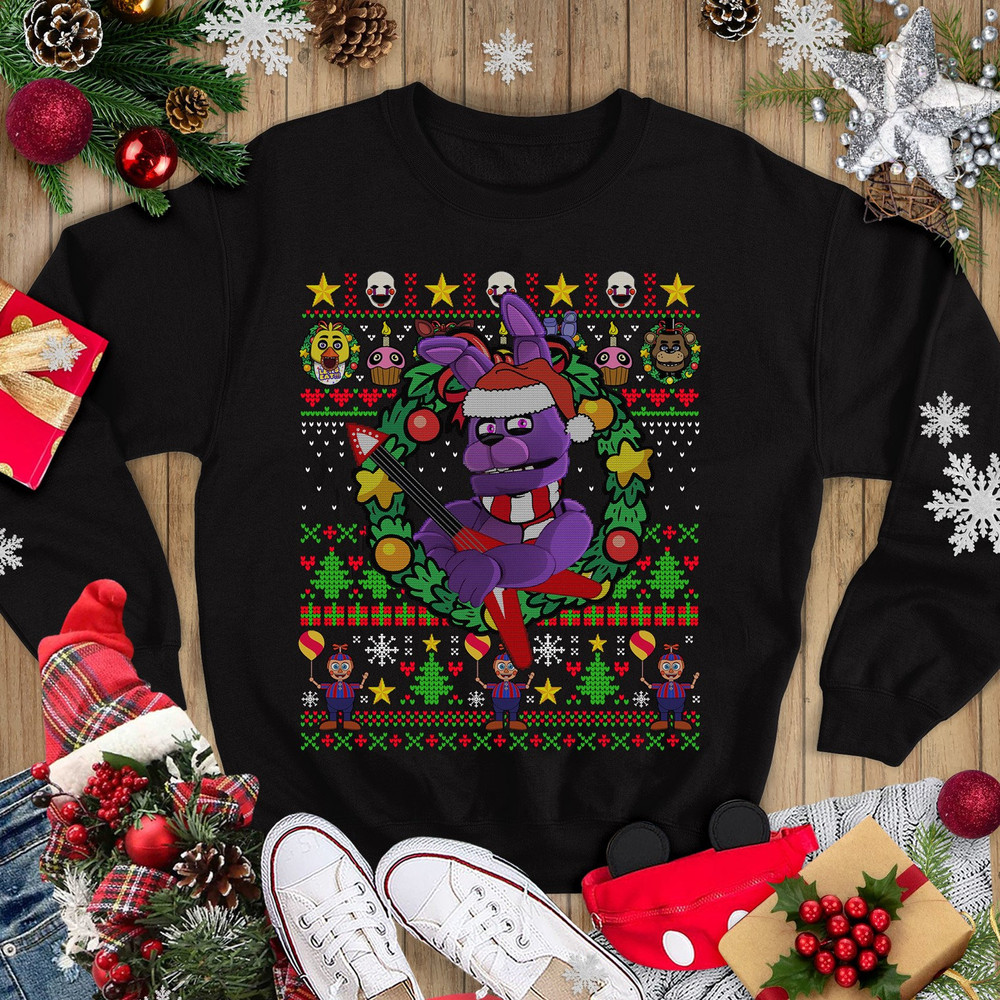 Five Nights at Freddy Christmas Shirt Five Nights At Freddys Vintage Shirt Freddy Fazbear Bonnie