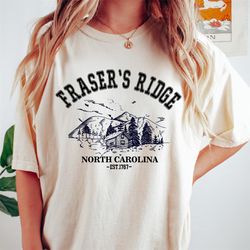fraser's ridge tshirt, outlander bookish tshirt, jamie fraser, fraser ridge unisex clothing, book lover gift,lallybroch