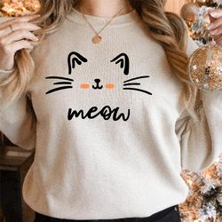 love cats sweatshirt, cat lover gift, gift for wife, family cats lover funny cat owner sweatshirt, cat mom shirt, pet ow