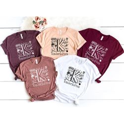 kindergarten teacher shirt, kinder t-shirt, first day kindergarten shirt, teacher gift, rainbow kindergarten shirt, kind