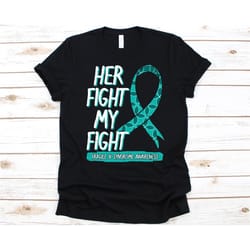 her fight my fight shirt, gift for fragile x syndrome fighter, fragile x syndrome, genetic condition, fxs, genes, teal a