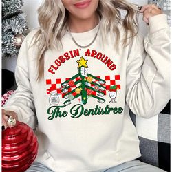 dental christmas shirt dental office holiday sweatshirt christmas tree dental dental hygienist dental assistant dentist