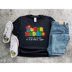 super daddio t-shirt, dad gamer gift, superhero dad shirt, fathers gift gamer daddy t-shirt, birthday dad gift, fathers