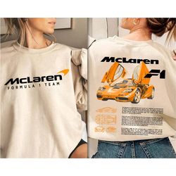 double side formula 1 mclaren sweatshirt, f1 mclaren team sweatshirt, f1 racing merch shirt