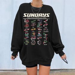 sundays are for f1 sweatshirt, calendar formula race cars 2024 named circuits, aesthetic racing shirt, formula 1 gifts,
