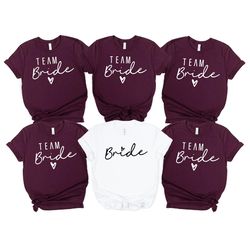team bride bachelorette shirt, bride shirt, bachelorette party shirts, bridal party shirts, bridesmaid shirts, wedding s