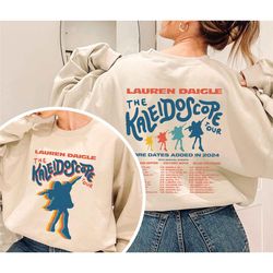 vintage lauren daigle double sided sweatshirt, lauren daigle the kaleidoscope tour shirt, thank god i do tour tee, 2024