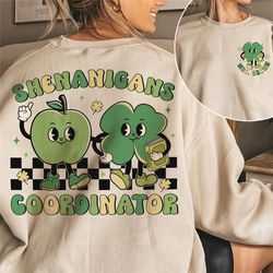 shenanigans coordinator shirt, st patricks day shirt, teacher shirt, irish women shirt, lucky shamrock, one lucky teache