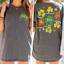 speech language pathologist shirt, st patricks day shirt, slp shirt, speech therapy, speech pathology shirt, lucky speec
