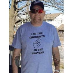 2 in the thoughts 1 in the prayers y2k meme tee cursed t-shirt twitter meme paris hilton  shirts that go hard weirdcore