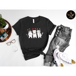 cat valentine shirt, valentine gifts for cat lovers, cute cat shirt, cat shirt for women, cat tee shirt, valentines day