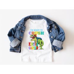 i'm ready crush kindergarden shirt ,hello kindergarten grade teacher shirt, gift for teachers,  kindergarten teacher, ba