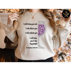passover wine sweatshirt, passover sweatshirt, independence women sweatshirt, celebration sweatshirt, hippie life style,