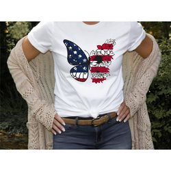 butterfly flower flag shirt, usa butterfly shirt, retro american flag, fourth of july shirt,  patriotic shirt, 4th of ju