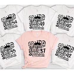 personalized text name and year birthday party group shirts,birthday queen shirts,women birthday squad shirts