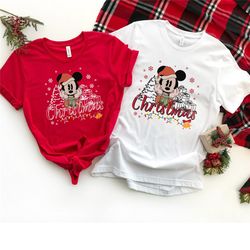 vintage disney christmas shirt, mickey and minnie christmas, mickey christmas shirt, walt disneyworld, christmas shirt