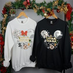 star wars mickey head sweatshirt, mickey and minnie disney sweatshirt, disney family and couple hoodie,star wars minnie