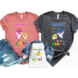 personalized birthday shark shirt | boy shark birthday shirt | girl shark birthday shirt | doo doo doo shirt | shark fam