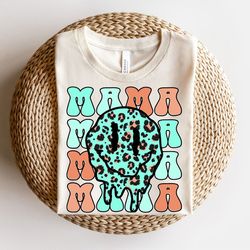 mother day shirt, retro mama shirt, retro smiley face shirt