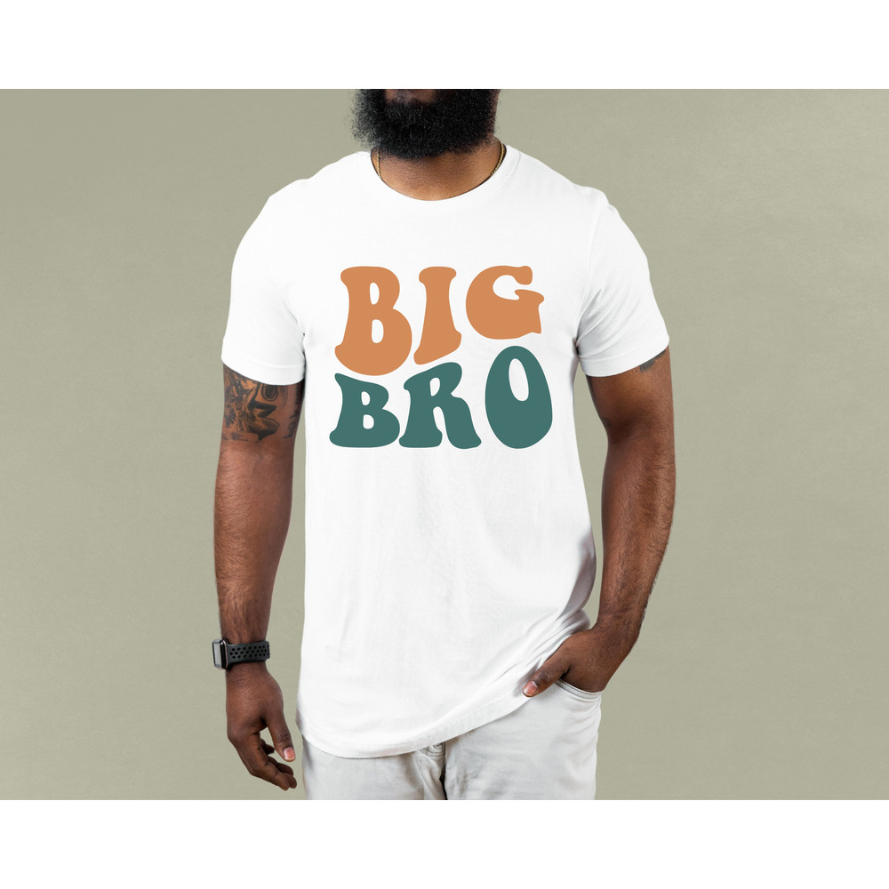 Big Bro Toddler Shirt - Cute Vintage Brother Kids Shirt - Natural Big Brother Toddler Tee.jpg